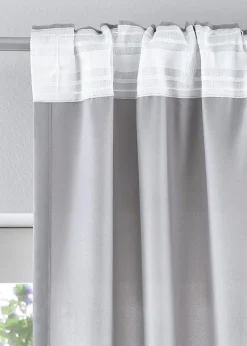 Lot de 2 rideaux en microfibre