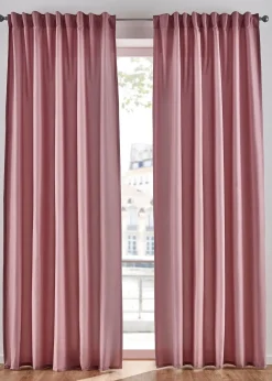 Lot de 2 rideaux en microfibre