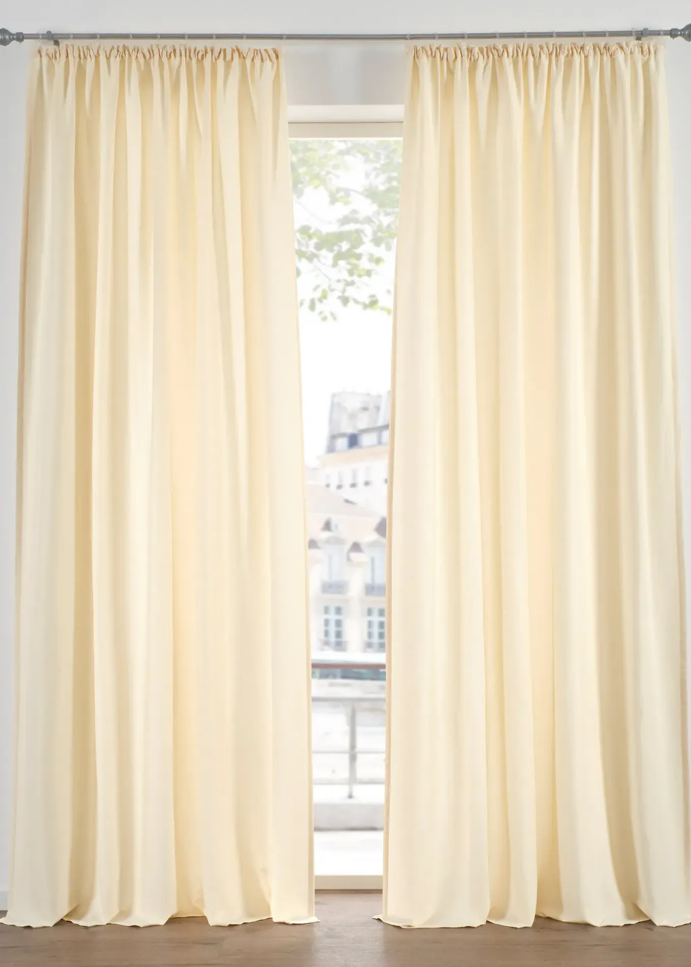 Lot de 2 rideaux en microfibre