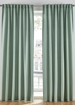 Lot de 2 rideaux en microfibre