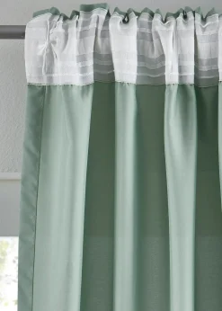 Lot de 2 rideaux en microfibre