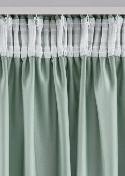 Lot de 2 rideaux en microfibre