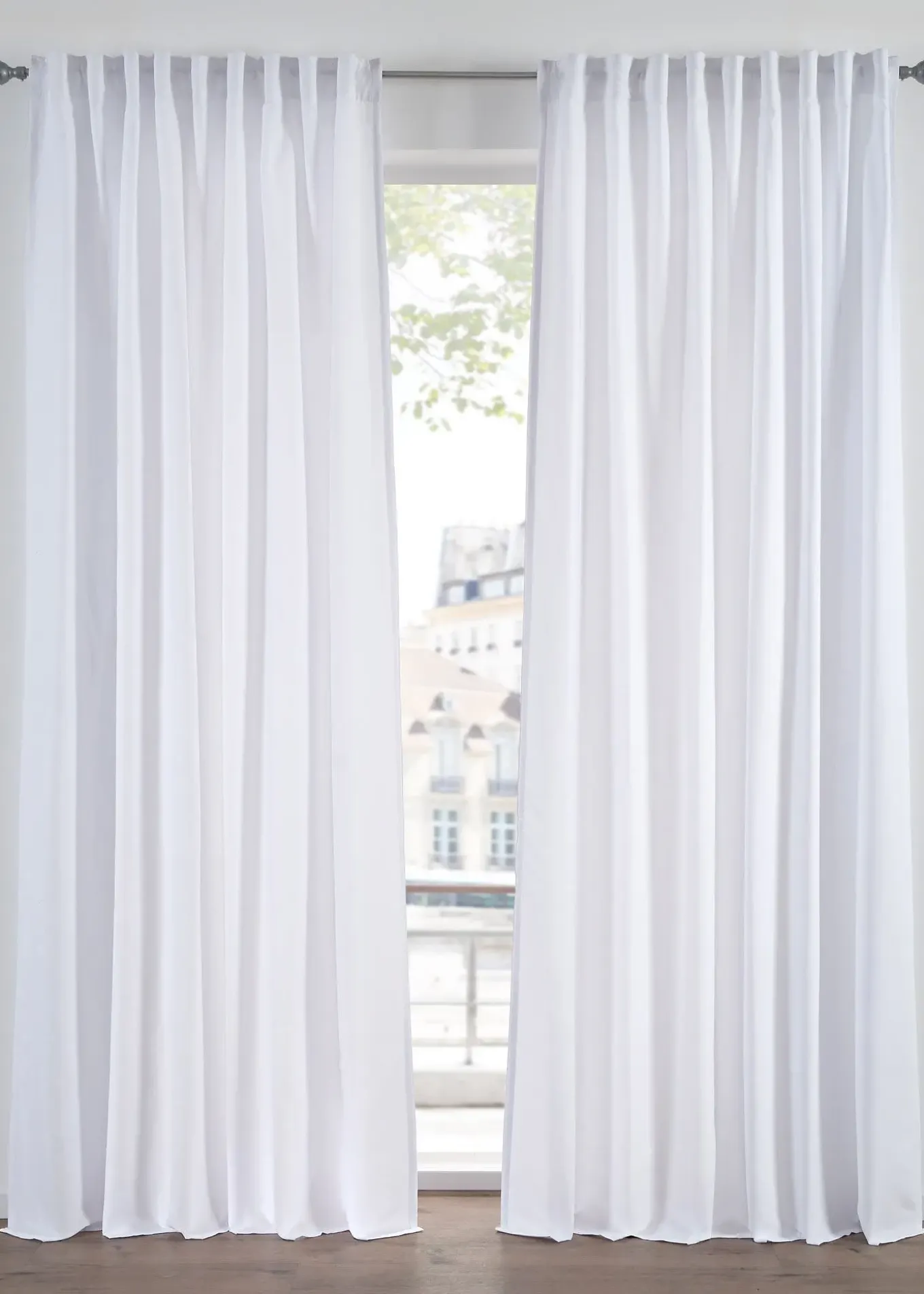 Lot de 2 rideaux en microfibre