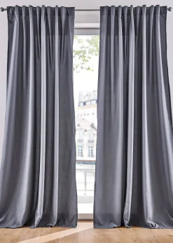 Lot de 2 rideaux en microfibre