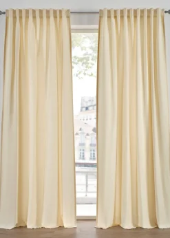 Lot de 2 rideaux en microfibre