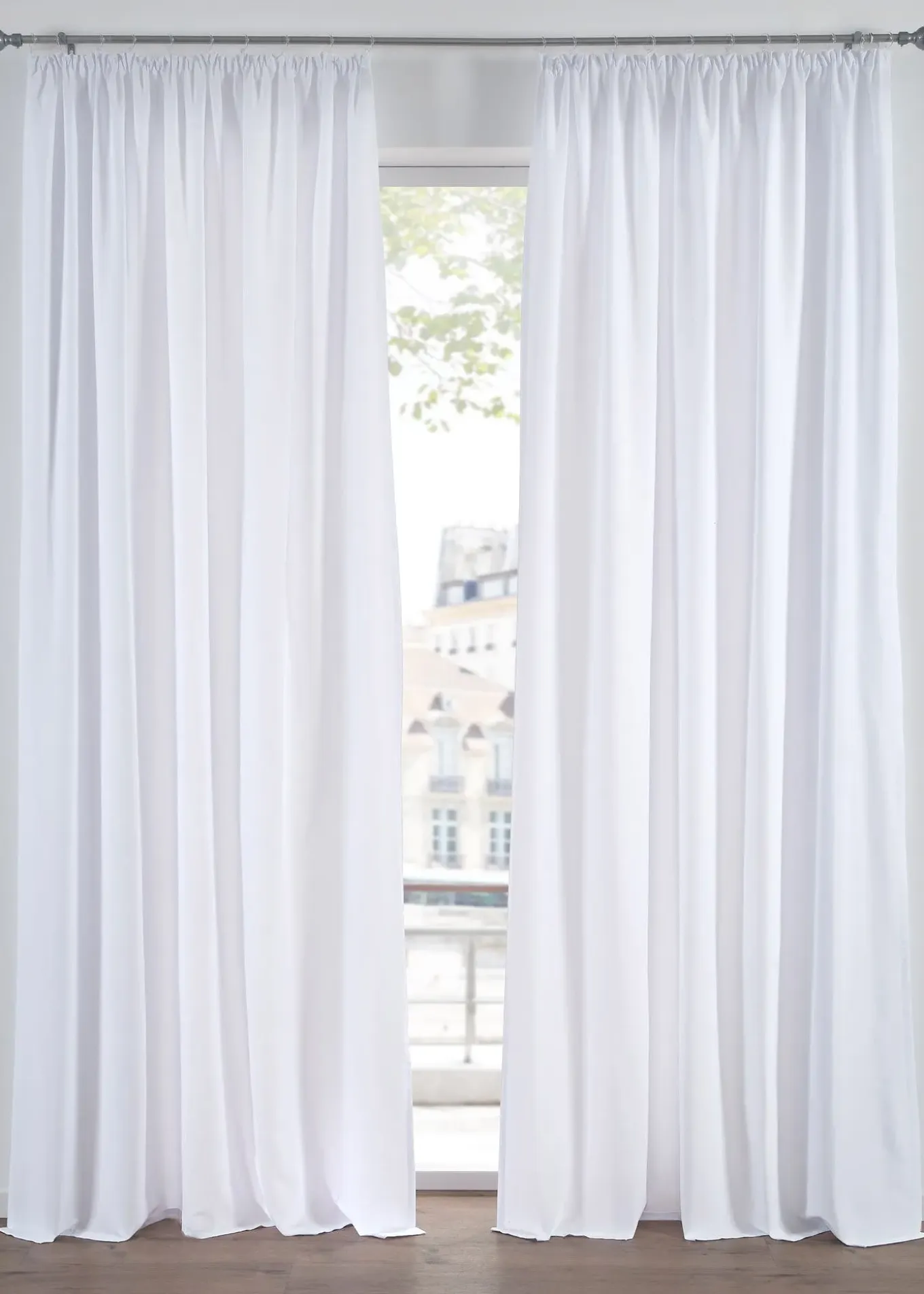 Lot de 2 rideaux en microfibre