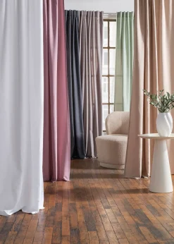 Lot de 2 rideaux en microfibre