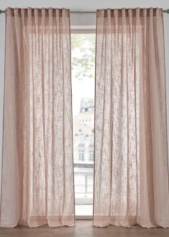 Lot de 2 rideaux texturés