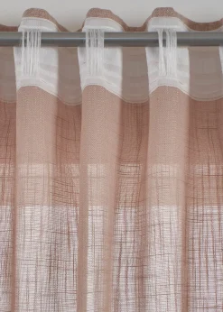 Lot de 2 rideaux texturés