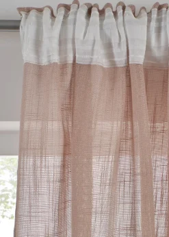 Lot de 2 rideaux texturés