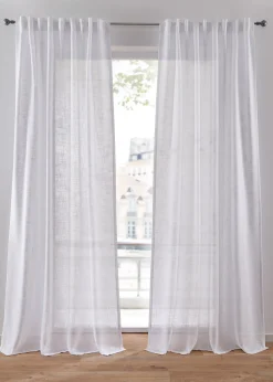 Lot de 2 rideaux texturés