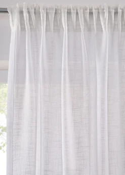 Lot de 2 rideaux texturés