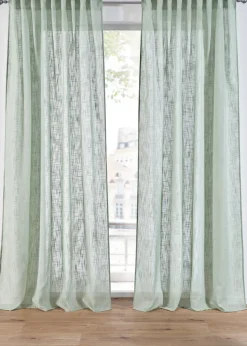 Lot de 2 rideaux texturés