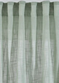 Lot de 2 rideaux texturés