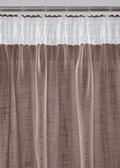 Lot de 2 rideaux texturés