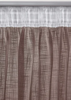 Lot de 2 rideaux texturés