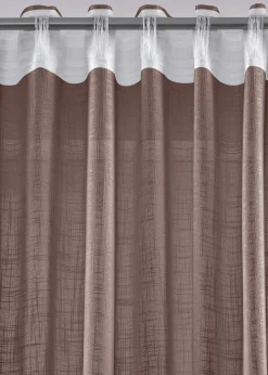 Lot de 2 rideaux texturés