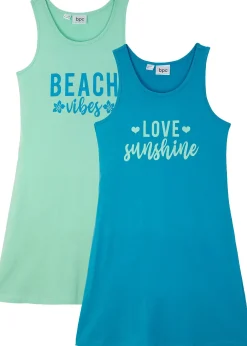 Lot de 2 robes en jersey 100% coton