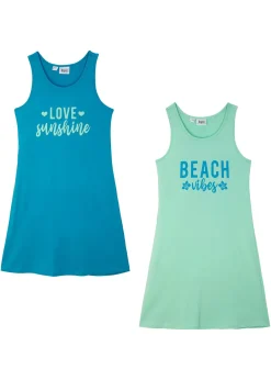 Lot de 2 robes en jersey 100% coton