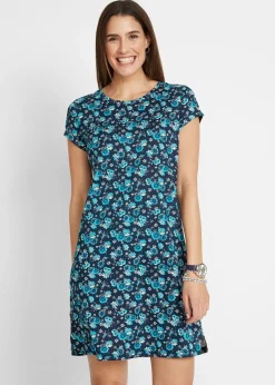 Lot de 2 robes en jersey 100% coton, fentes latérales