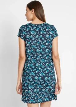 Lot de 2 robes en jersey 100% coton, fentes latérales