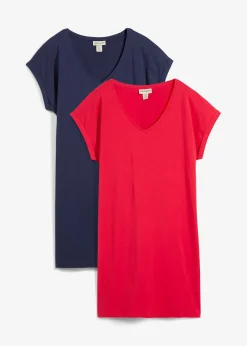 Lot de 2 robes en jersey 100% coton