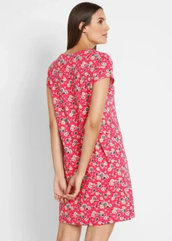 Lot de 2 robes en jersey 100% coton, fentes latérales