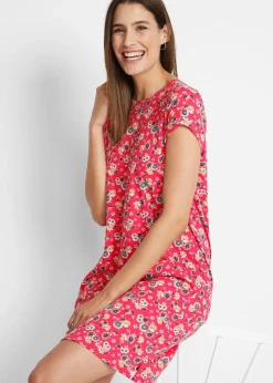 Lot de 2 robes en jersey 100% coton, fentes latérales