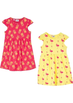 Lot de 2 robes en jersey 100% coton