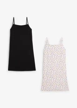 Lot de 2 robes en jersey coton extensible