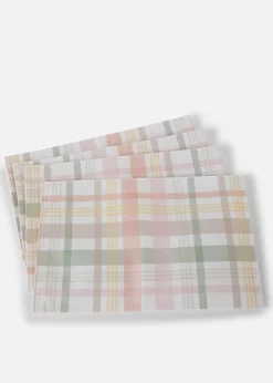 Lot de 4 sets de table à carreaux