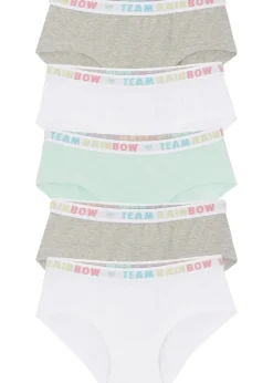 Lot de 5 shorties coton