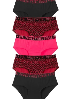 Lot de 5 shorties en coton doux et extensible