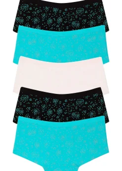 Lot de 5 shorties en coton doux et extensible