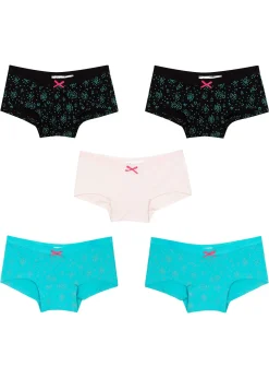 Lot de 5 shorties en coton doux et extensible