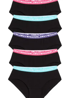 Lot de 5 shorties fille coton
