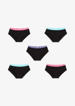 Lot de 5 shorties fille coton