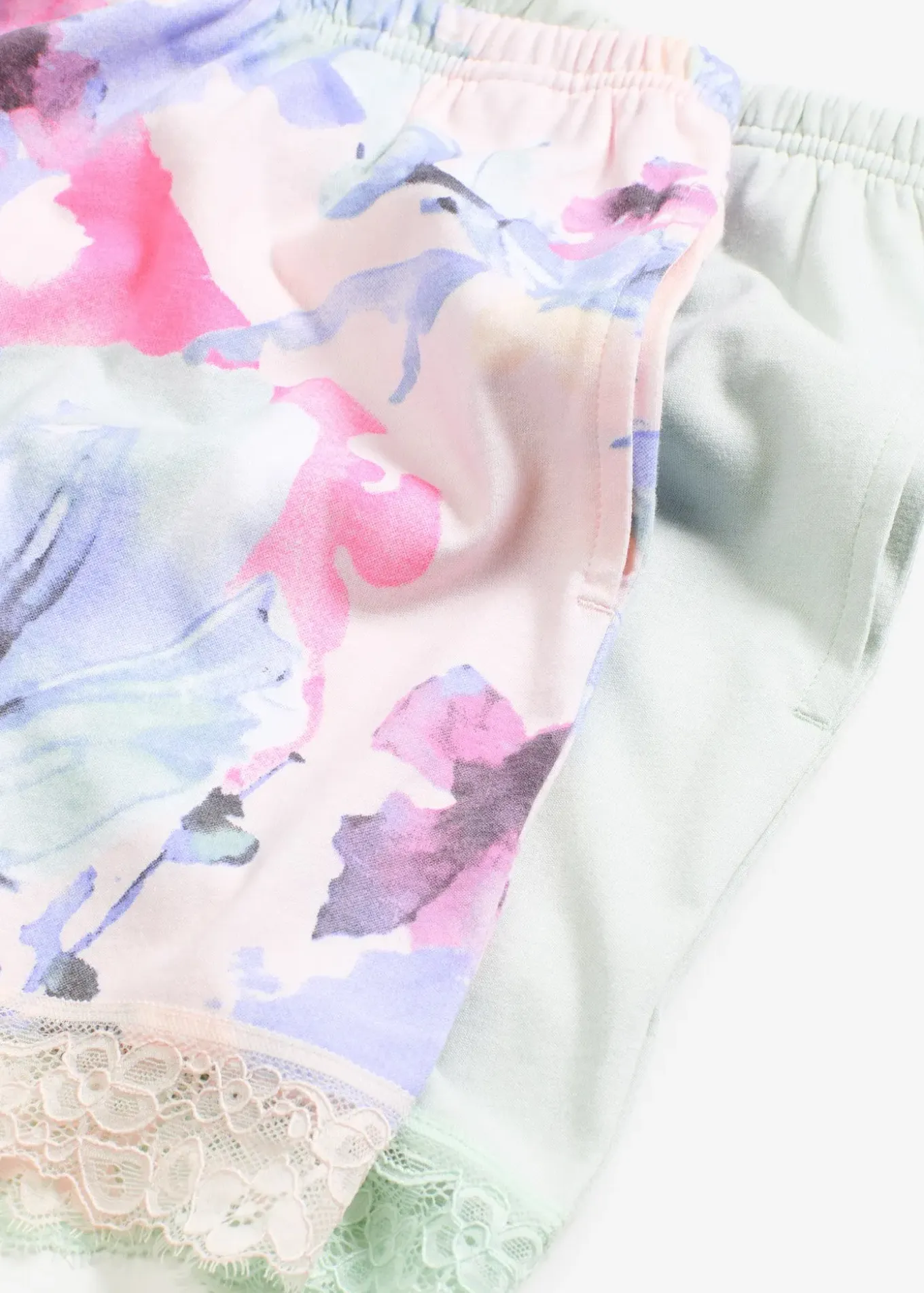 Lot de 2 shorts de pyjama en coton et viscose