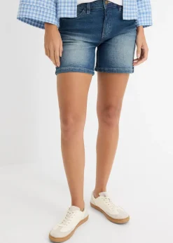 Lot de 2 shorts en jean slim, taille mi-haute