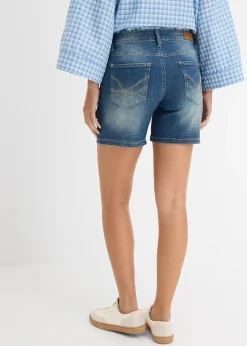 Lot de 2 shorts en jean slim, taille mi-haute