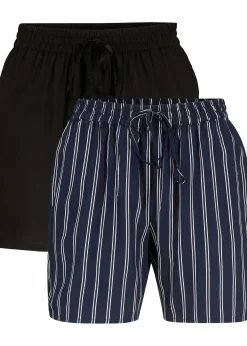 Lot de 2 shorts en viscose avec ceinture à nouer