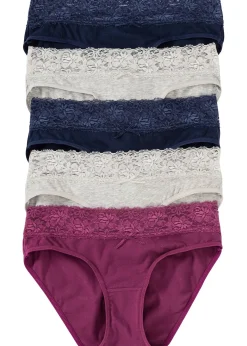 Lot de 5 slips à dentelle