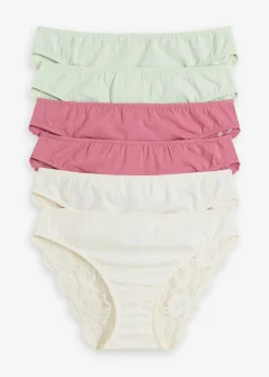 Lot de 6 slips à dentelle