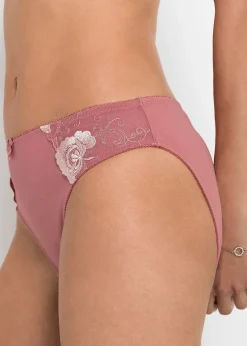 Lot de 2 slips avec broderies