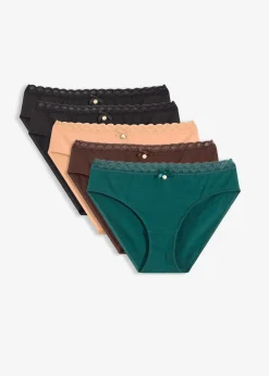 Lot de 4 slips avec dentelle