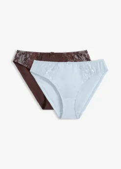 Lot de 2 slips avec dentelle