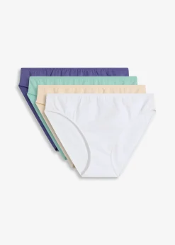 Lot de 4 slips coton