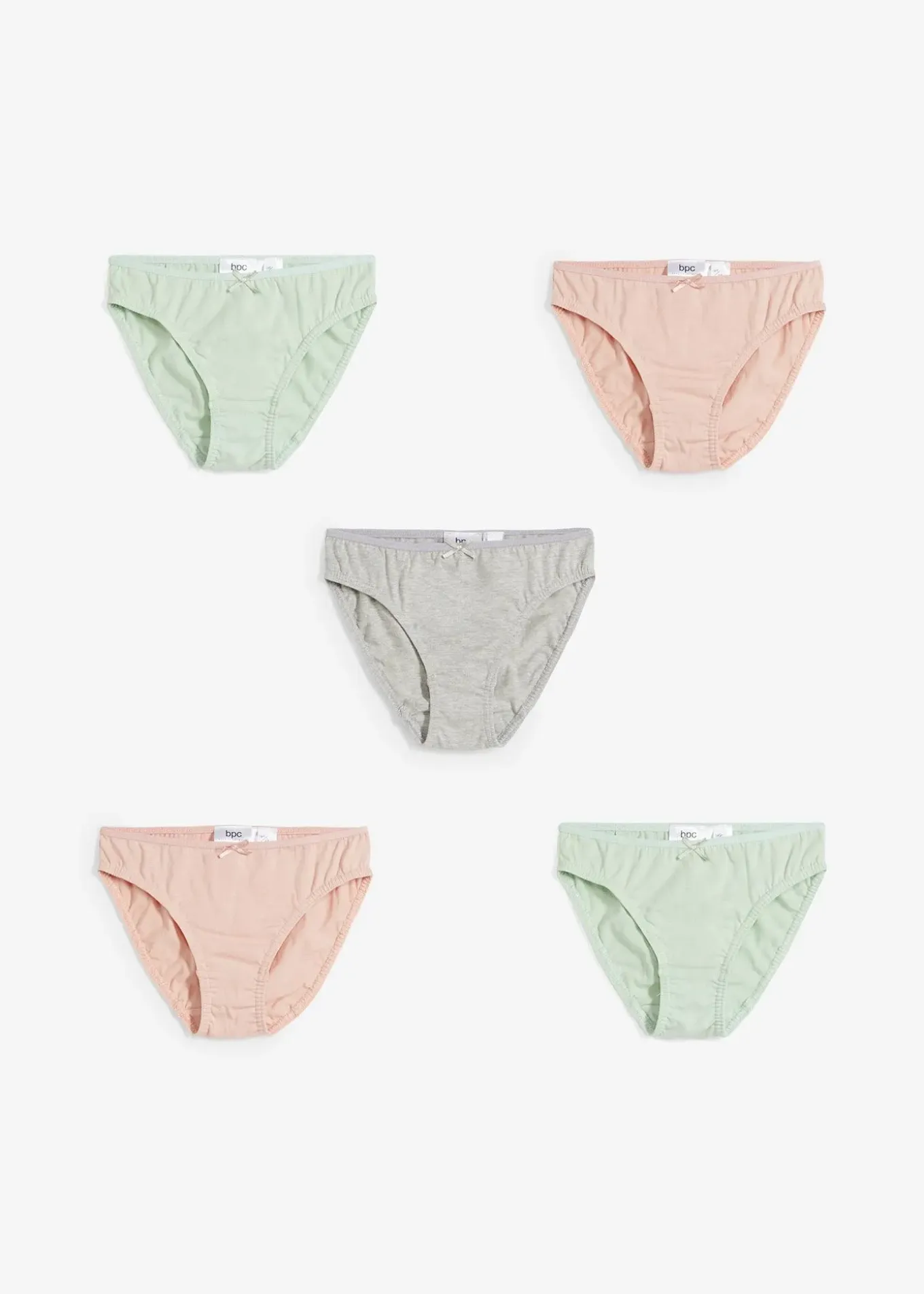 Lot de 5 slips coton