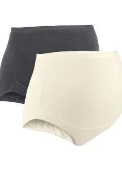 Lot de 2 slips de grossesse en coton