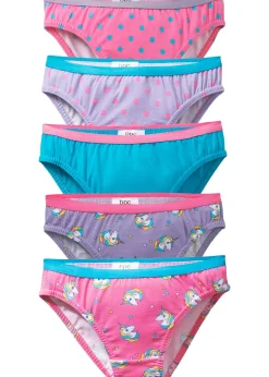 Lot de 5 slips en coton doux et extensible